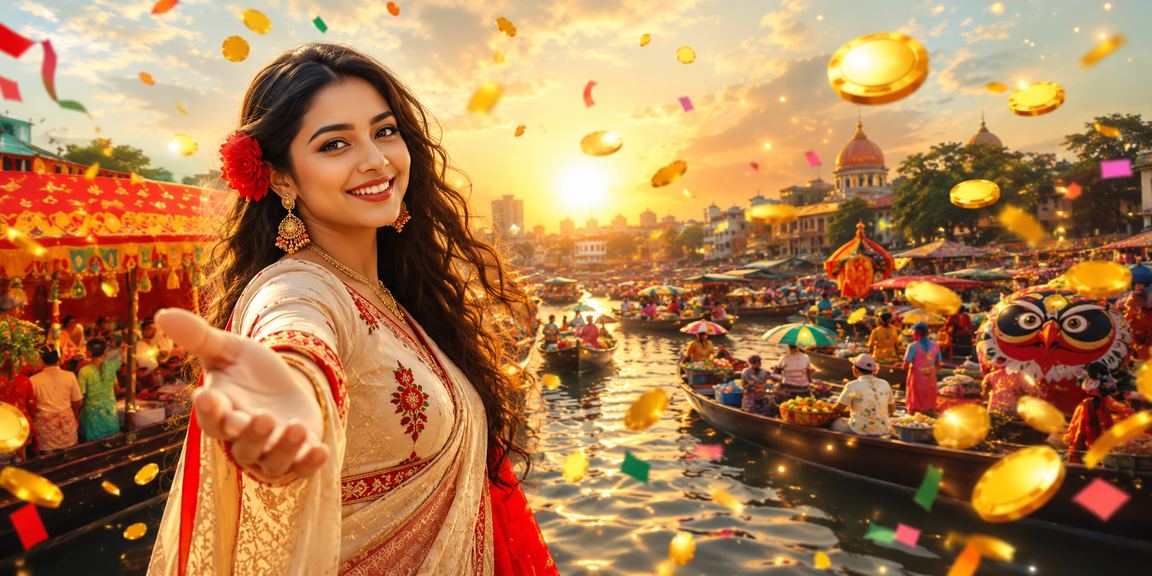 বারিশালের উৎসব উপলক্ষে ক্যাসিনো অ্যাপ ব্যবহারের দৃশ্য