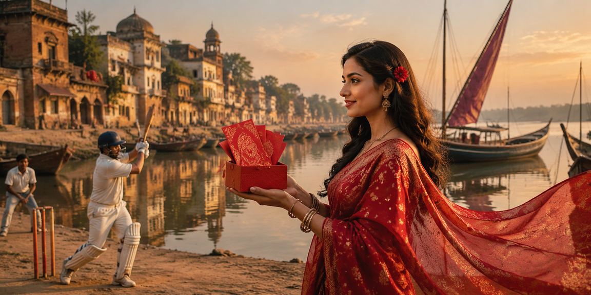 রাজশাহীর ক্রিকেট বাজি করার মাঠের দৃশ্য